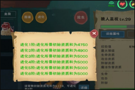 创造与魔法松鼠六级进阶资质要求是什么