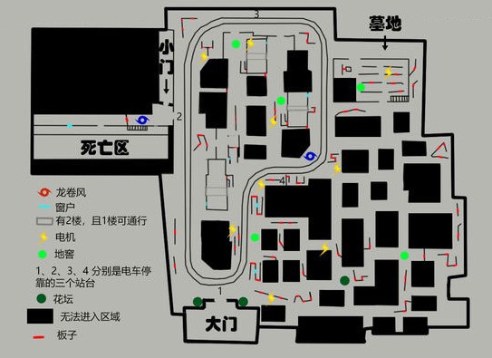 第五人格永眠镇平面图介绍  永眠镇地图详细平面图一览