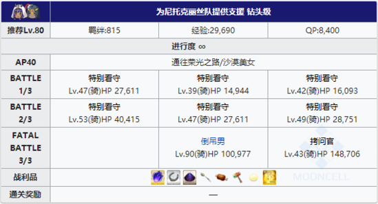 FGO夏日泳装复刻三区有哪些配置_第三区域逃亡本掉落介绍