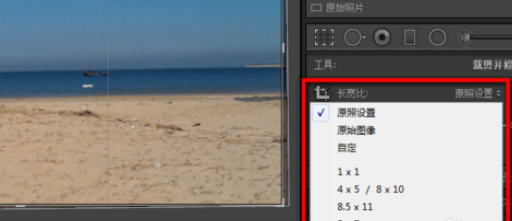 lightroom里面怎么进行剪裁图片