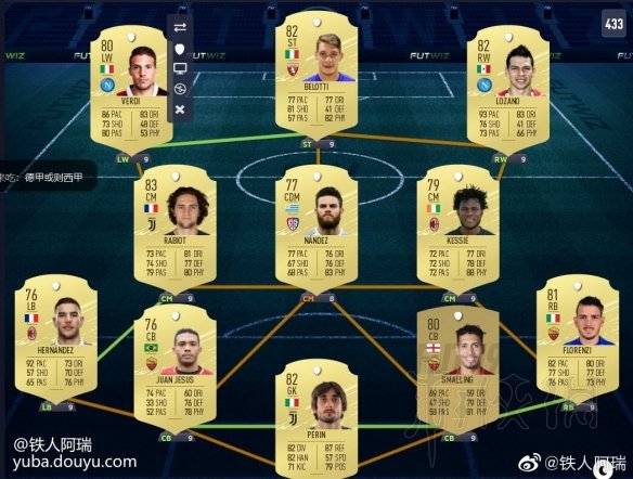 FIFA20开荒阵容怎么搭