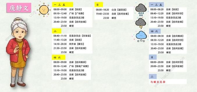 奶牛镇的小时光庞静文每日行程路线怎么打