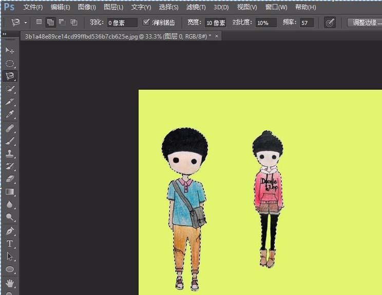 Adobe Photoshop怎么防止图像挤压变形