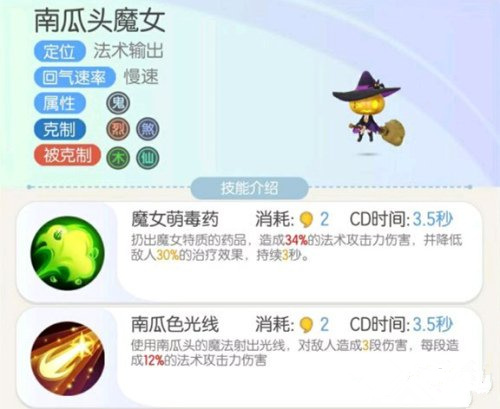 一起来捉妖南瓜头魔女技能怎么样